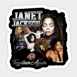 Janet Jackson Vintage Together Again Sticker